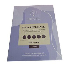 Thealto Lavender Foot Peel Mask 5 Pair New in Box Giftable